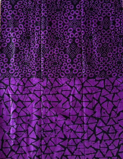 African Print Fabric, Ankara -Purple Fabric