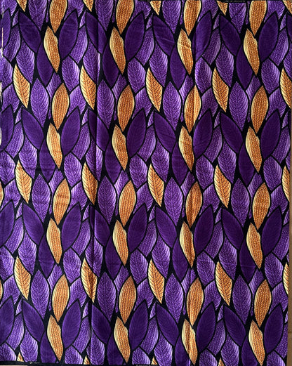 African Print Fabric, Ankara - Purple Fabric