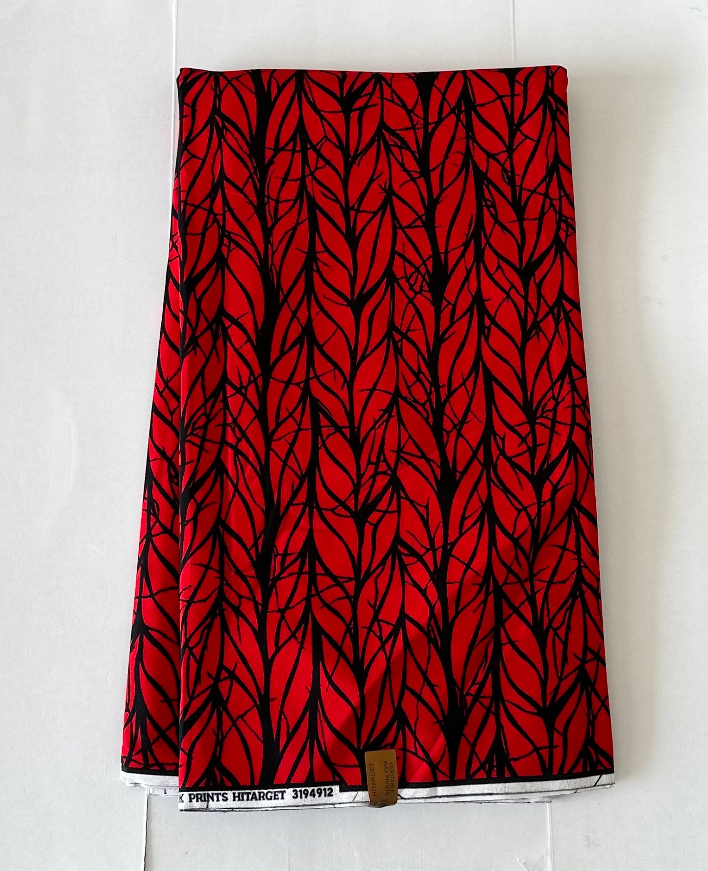 African Print Fabric, Ankara - Red Fabric