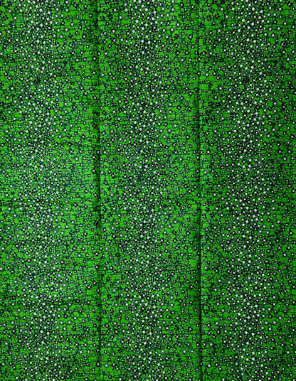 African Print Fabric, Ankara - Green Fabric