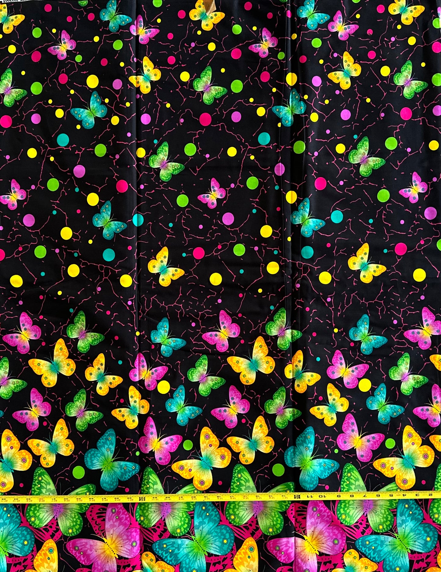 African Print Fabric, Ankara - Black Fabric