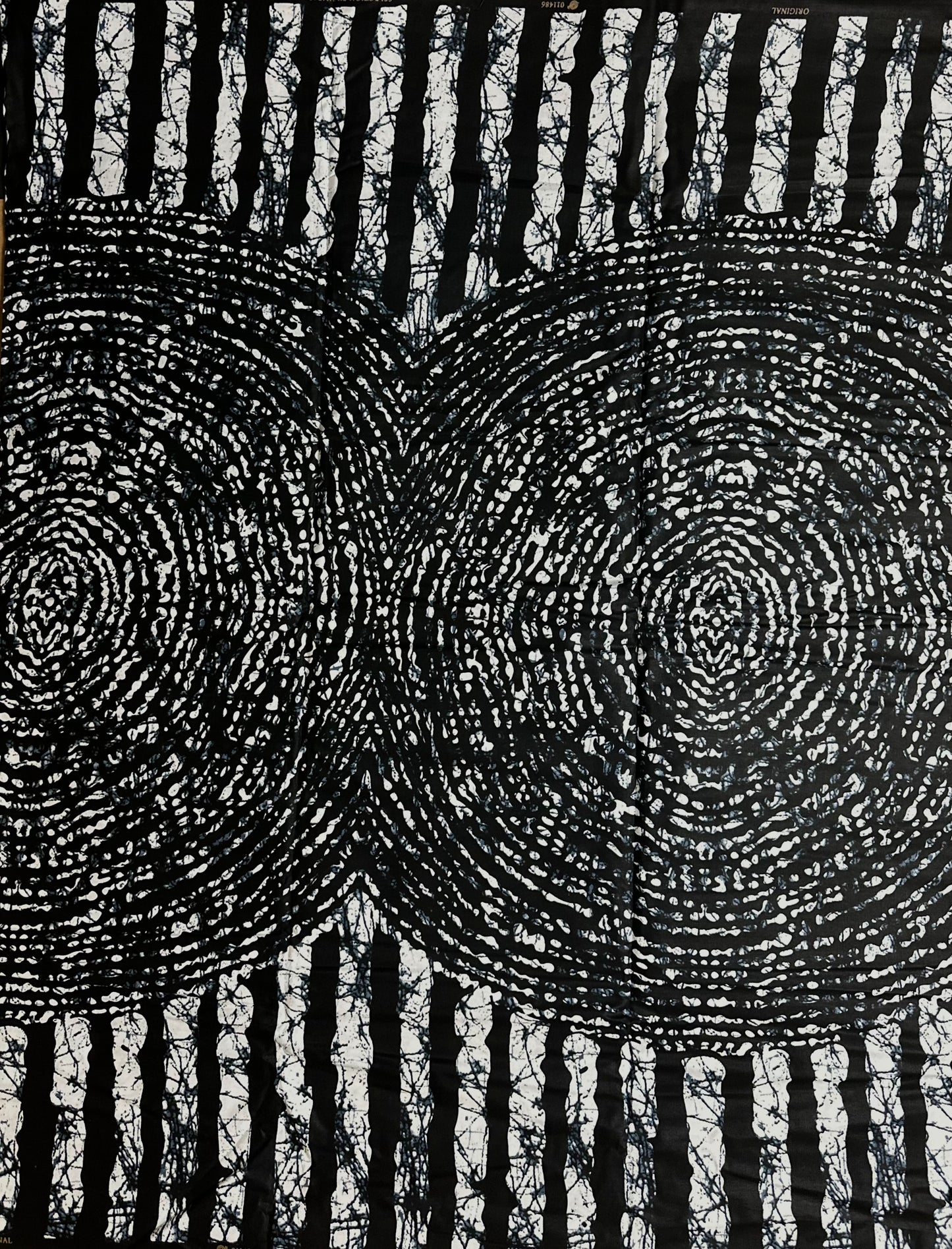 African Print Fabric, Ankara - Monochrome Fabric