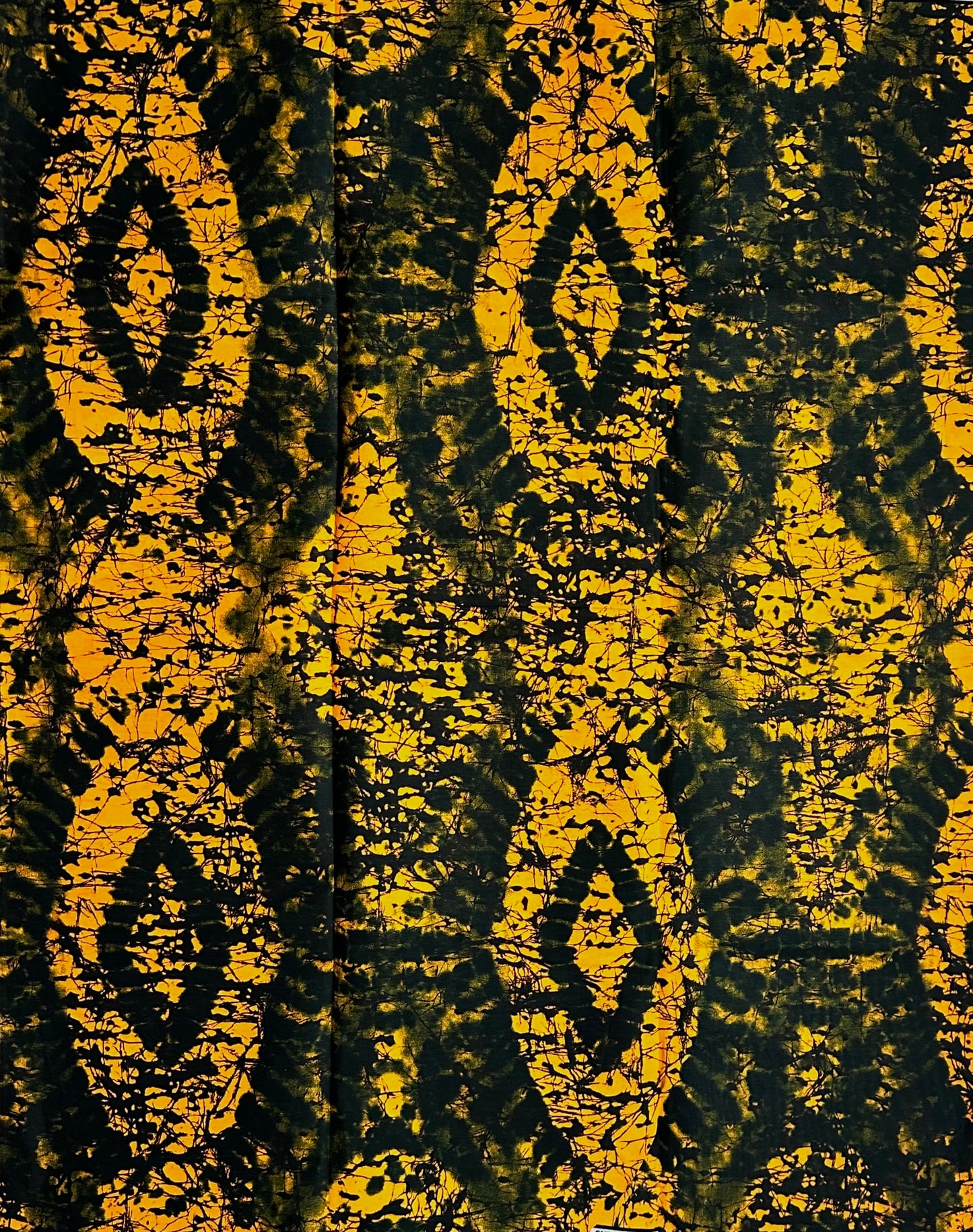 African Print Fabric, Ankara - Yellow Fabric