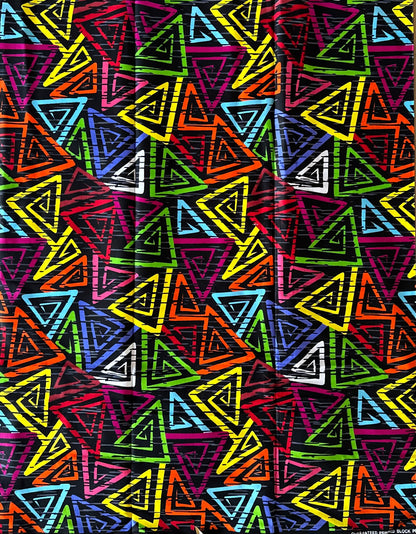 African Print Fabric, Ankara - Green, Yellow , Blue Fabric