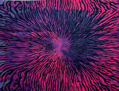 African Print Fabric, Ankara - Pink, Purple Fabric