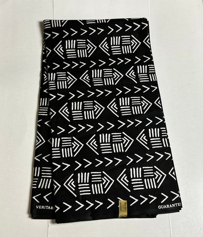 African Print Fabric, Ankara Fabric, Monochrome Fabric