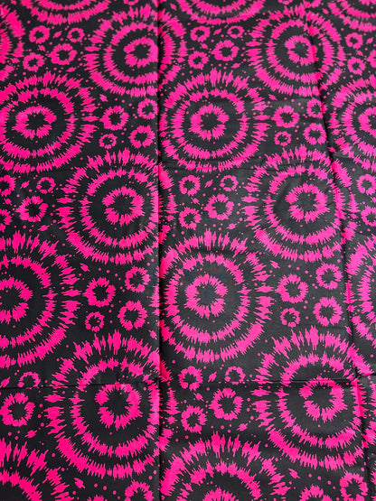 African Print Fabric, Ankara - Pink Fabric