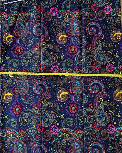 African Print Fabric, Ankara-Blue Fabric