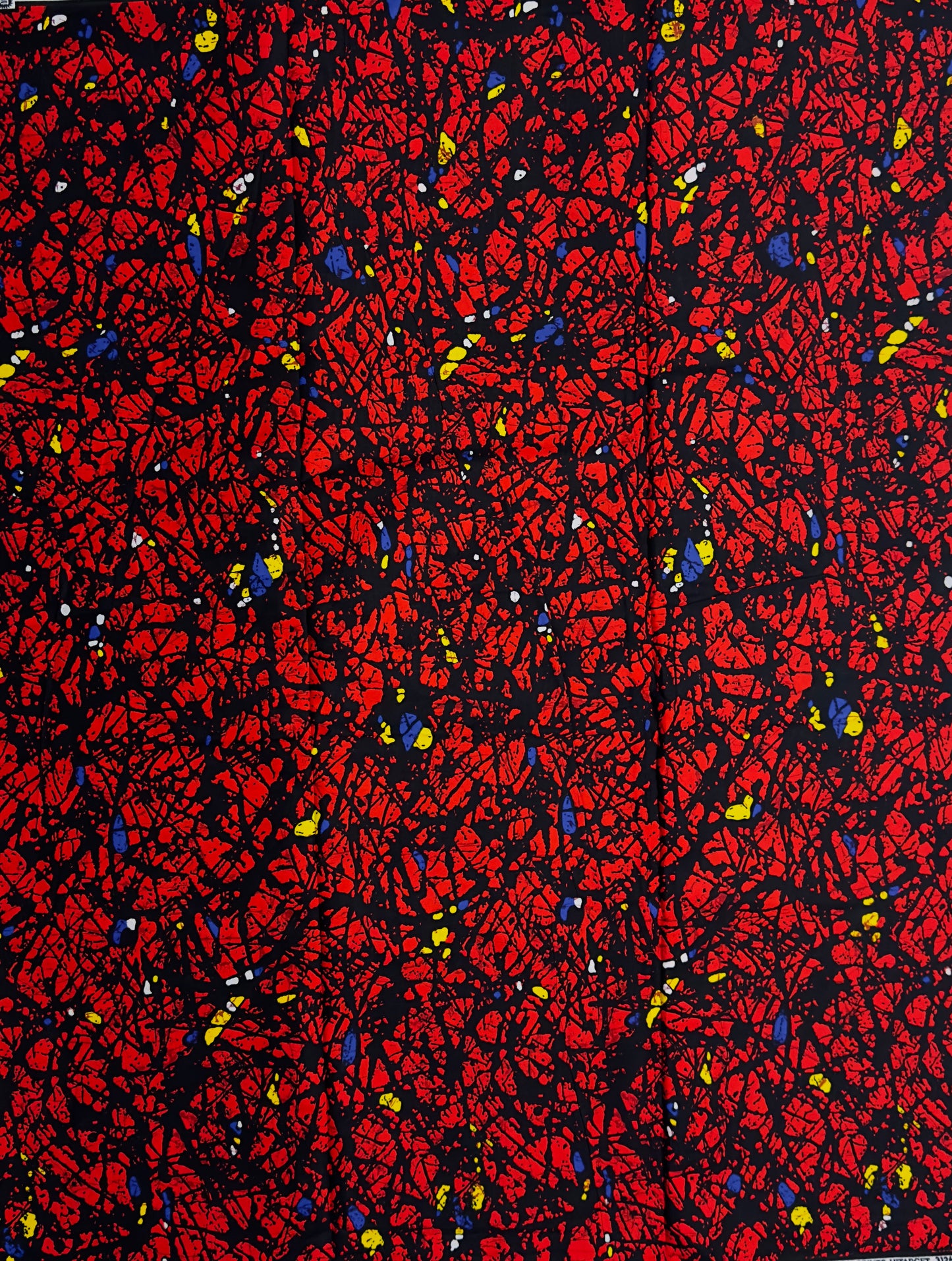 African Print Fabric, Ankara - Red Fabric