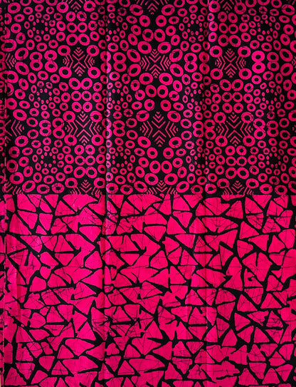 African Print Fabric, Ankara - Pink Fabric