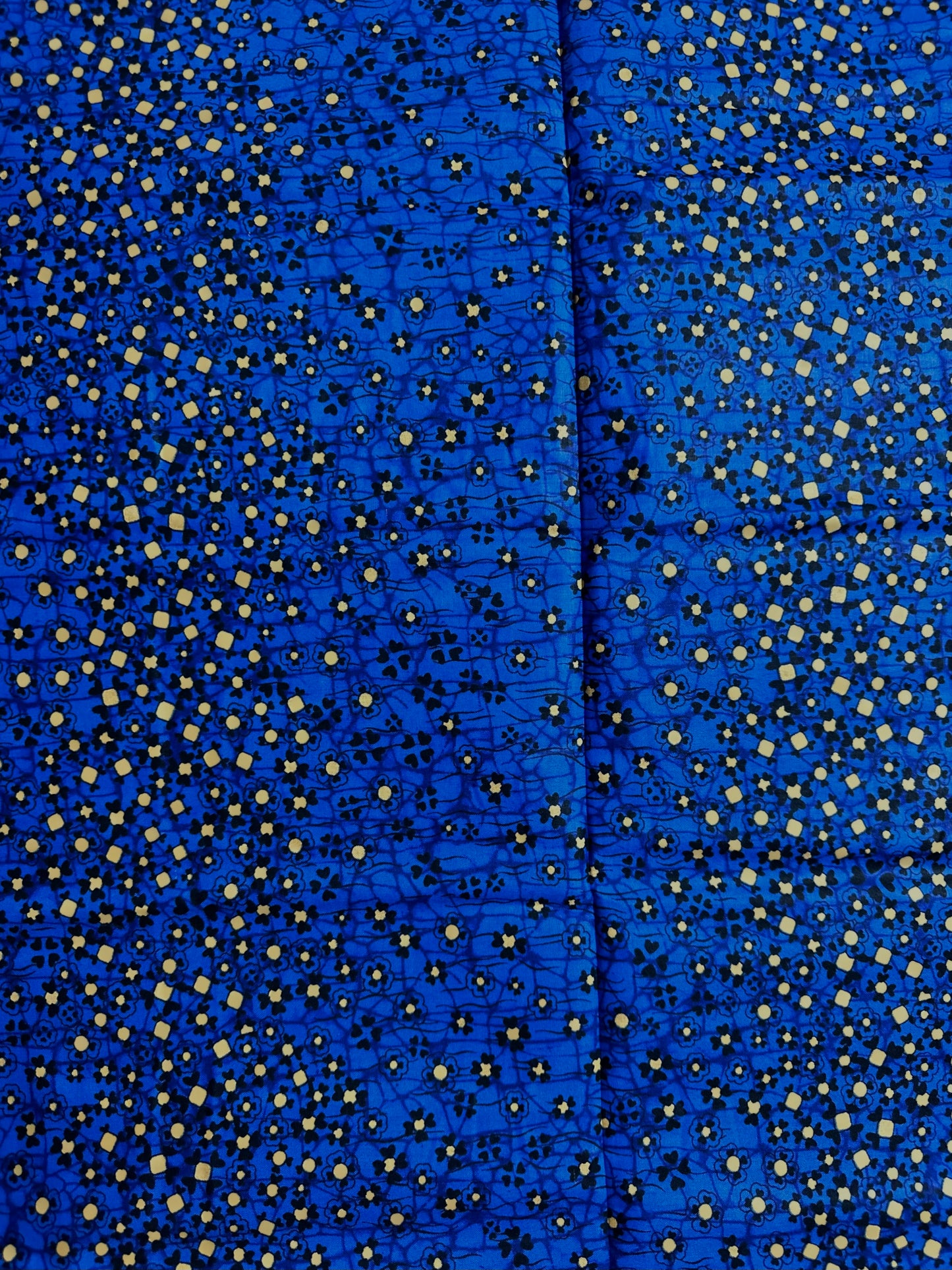 African Print Fabric, Ankara - Blue Fabric