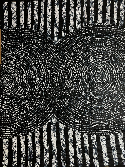 African Print Fabric, Ankara - Monochrome Fabric