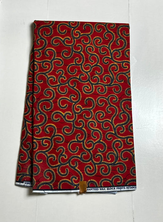 African Print Fabric, Ankara - Blue Fabric