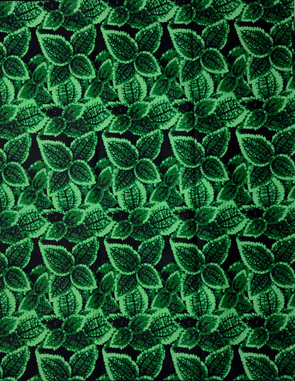 African Print Fabric, Ankara - Green Fabric