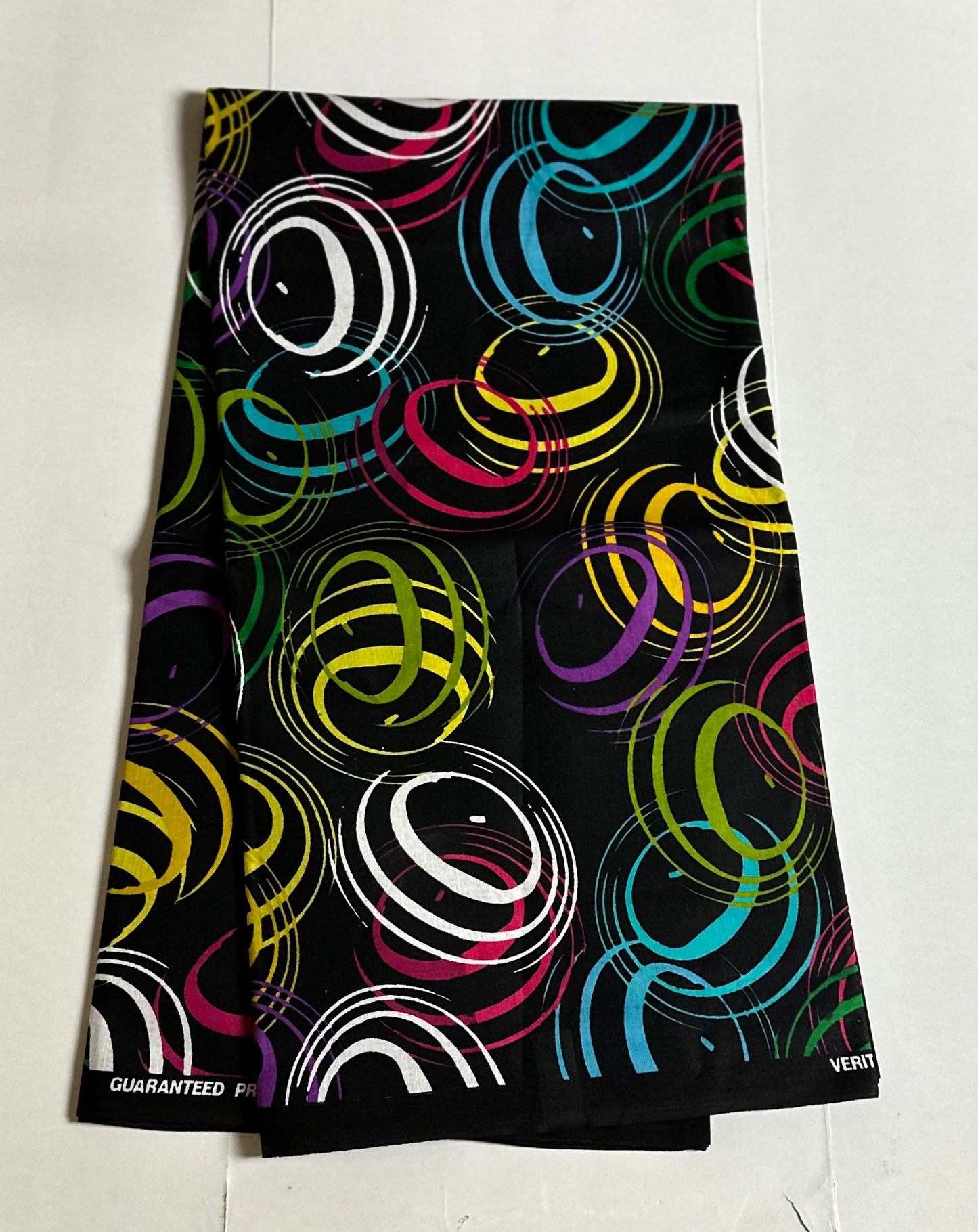 African Print Fabric, Ankara - Black Fabric