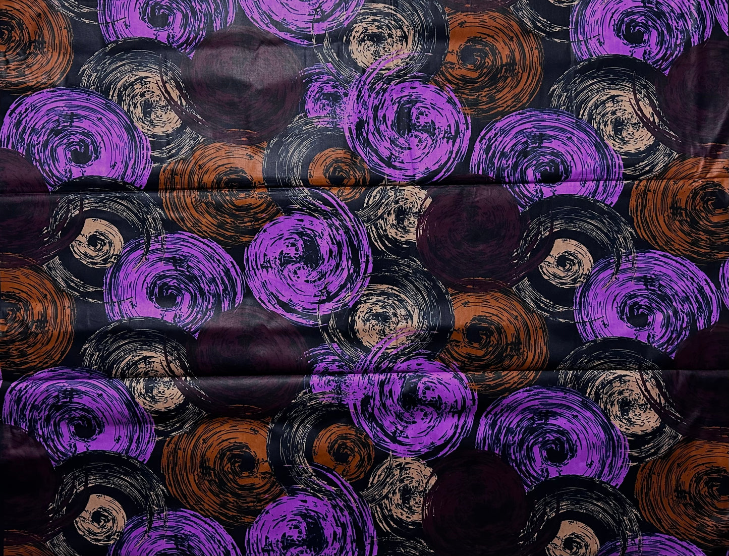African Print Fabric, Ankara - Purple Fabric