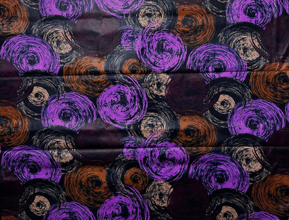 African Print Fabric, Ankara - Purple Fabric