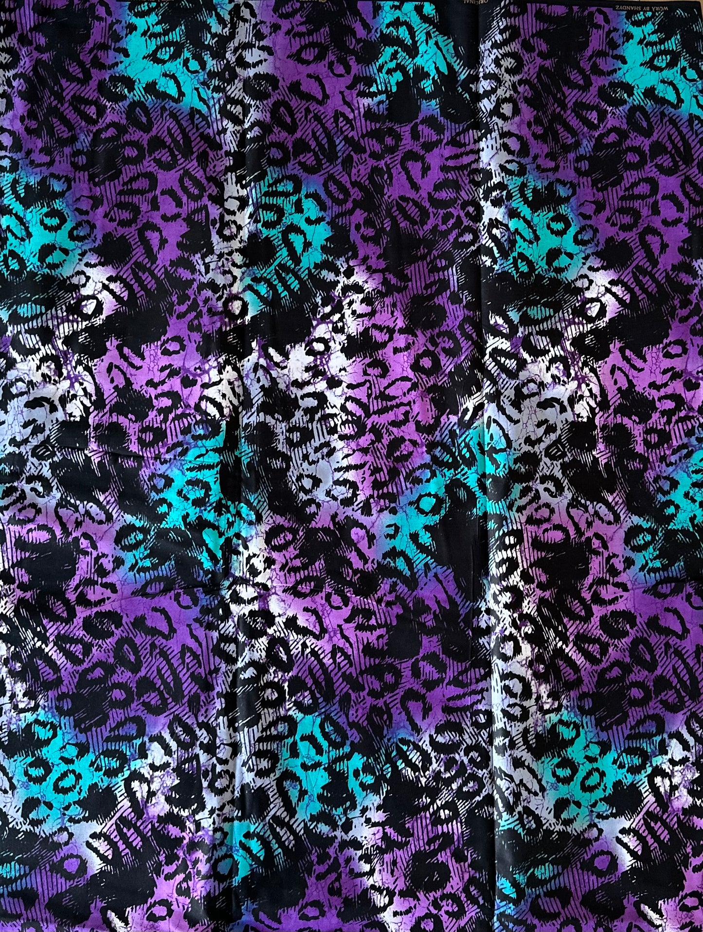 African Print Fabric, Ankara - Purple Fabric