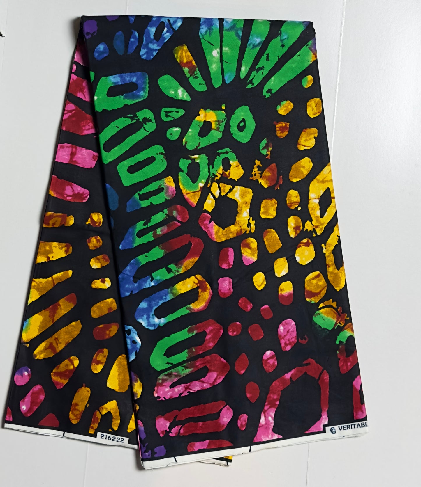 African Print Fabric, Ankara - Pink, Purple, Blue Fabric