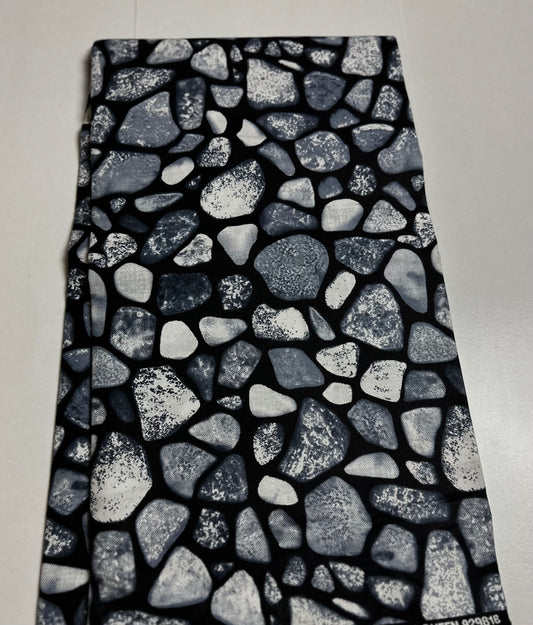 African Print Fabric, Ankara - Grey Fabric
