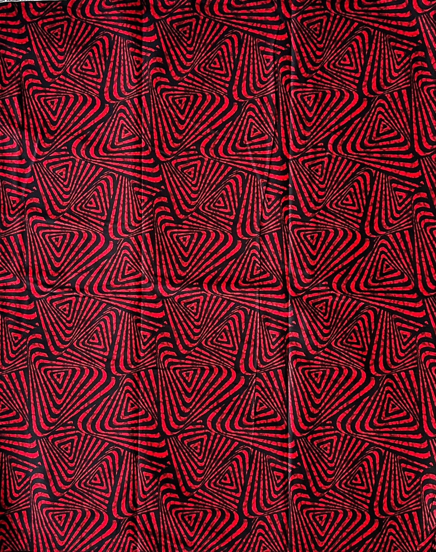 African Print Fabric, Ankara - Red Fabric