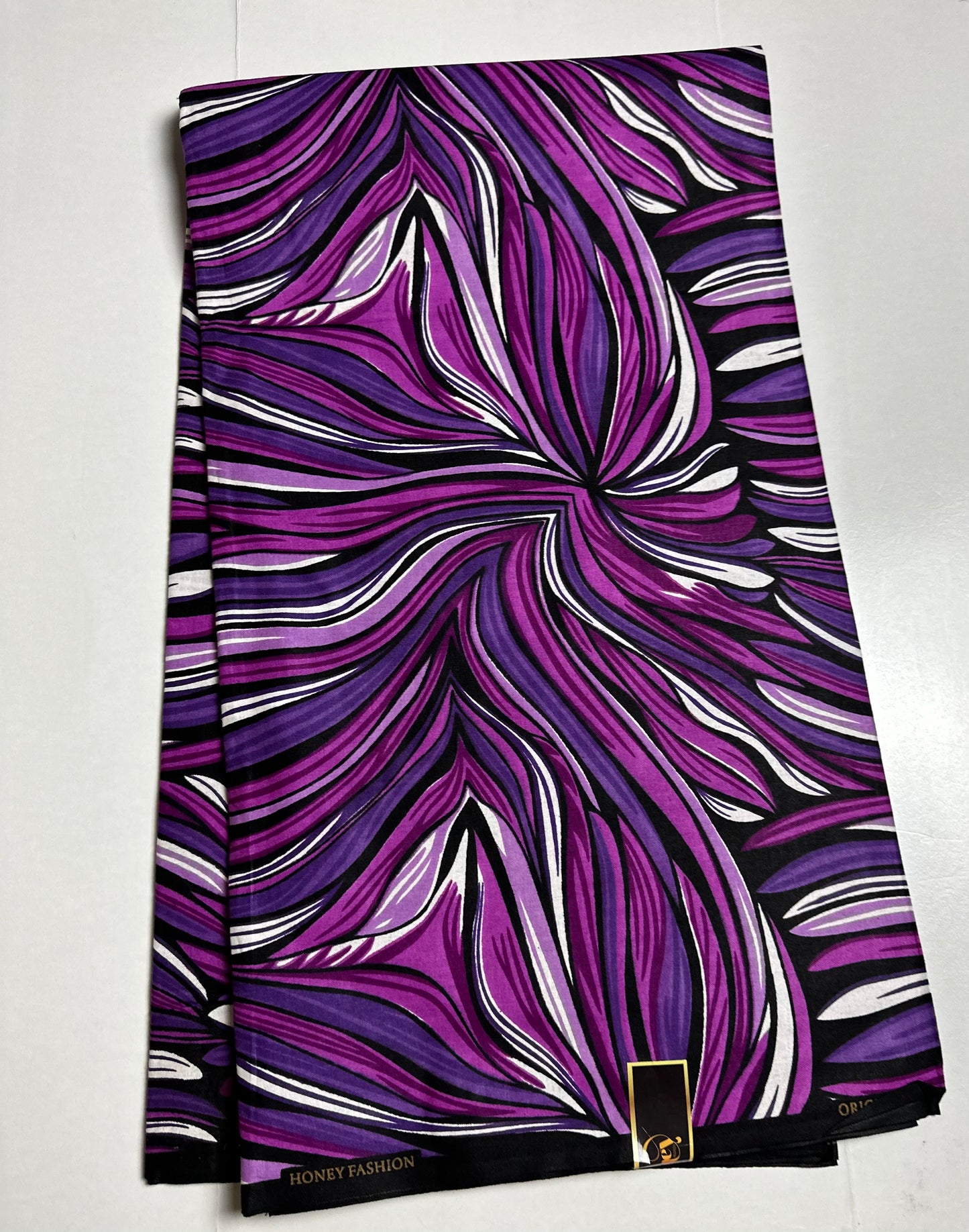 African Print Fabric, Ankara - Purple Fabric