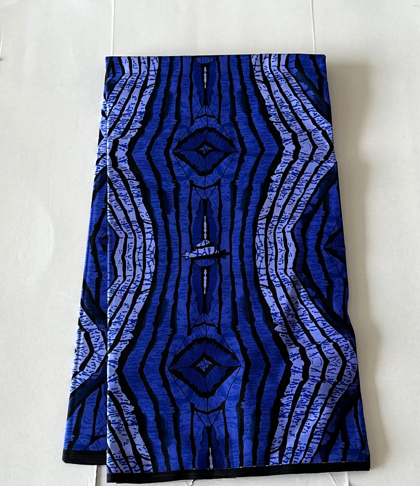 African Print Fabric, Ankara - Blue Fabric