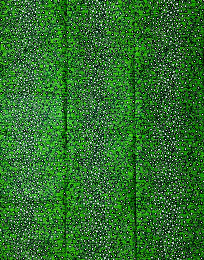 African Print Fabric, Ankara - Green Fabric