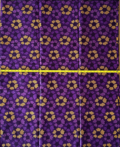 African Print Fabric, Ankara - Puple Fabric