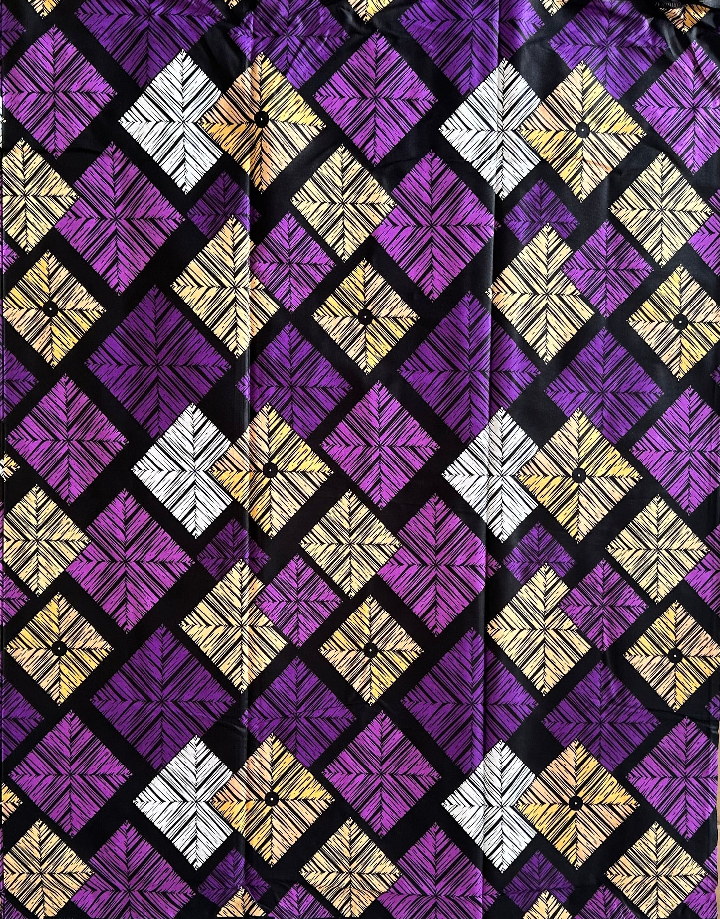 African Print Fabric, Ankara - Purple Fabric