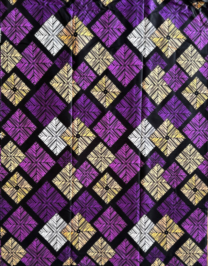 African Print Fabric, Ankara - Purple Fabric