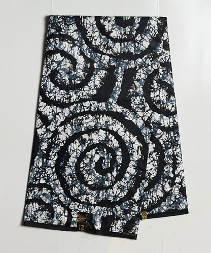 African Print Fabric, Ankara - Monochrome Fabric