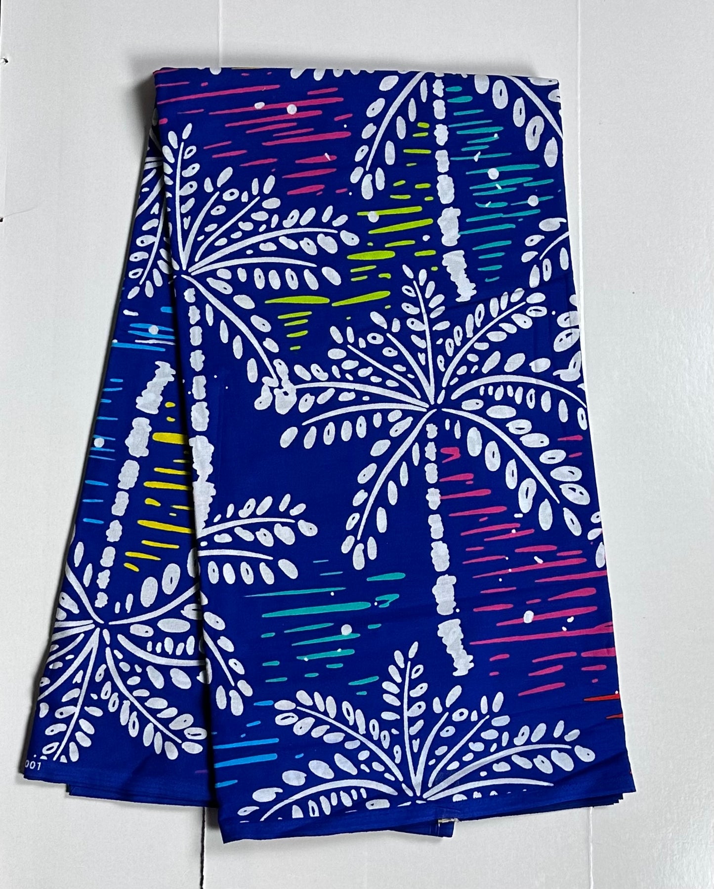 African Print Fabric, Ankara - Blue Fabric