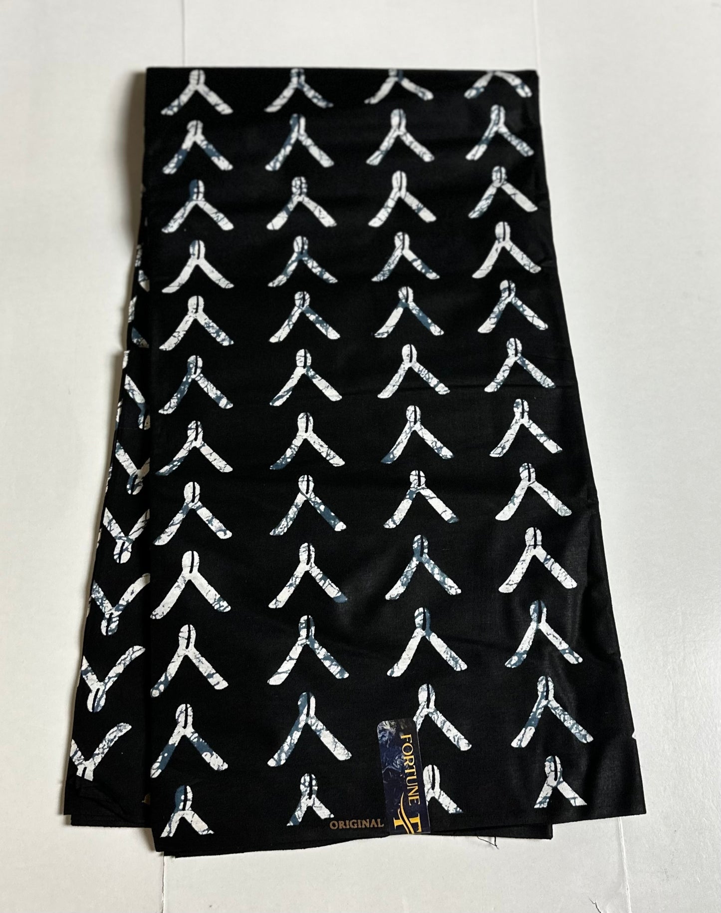 African Print Fabric, Ankara - Black and White Fabric