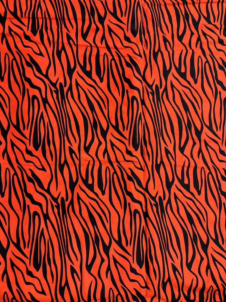 African Print Fabric, Ankara - Orange Fabric