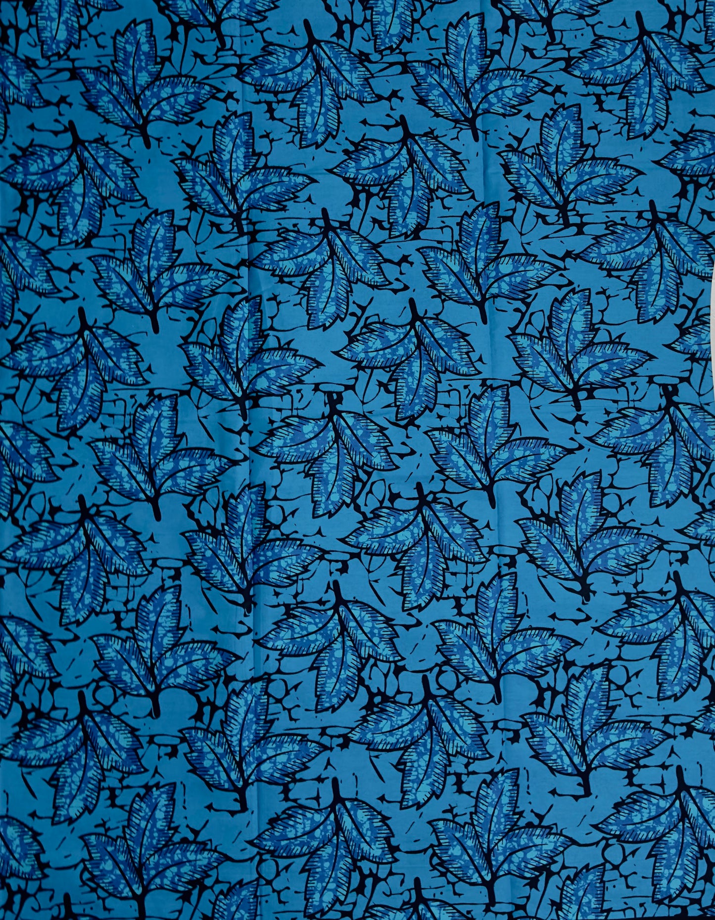 African Print Fabric, Ankara - Blue Fabric