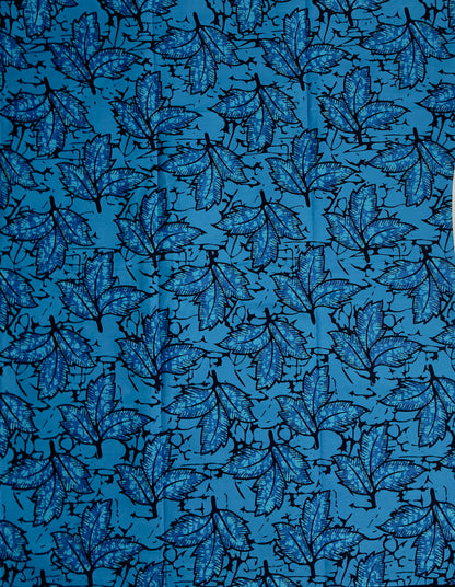 African Print Fabric, Ankara - Blue Fabric