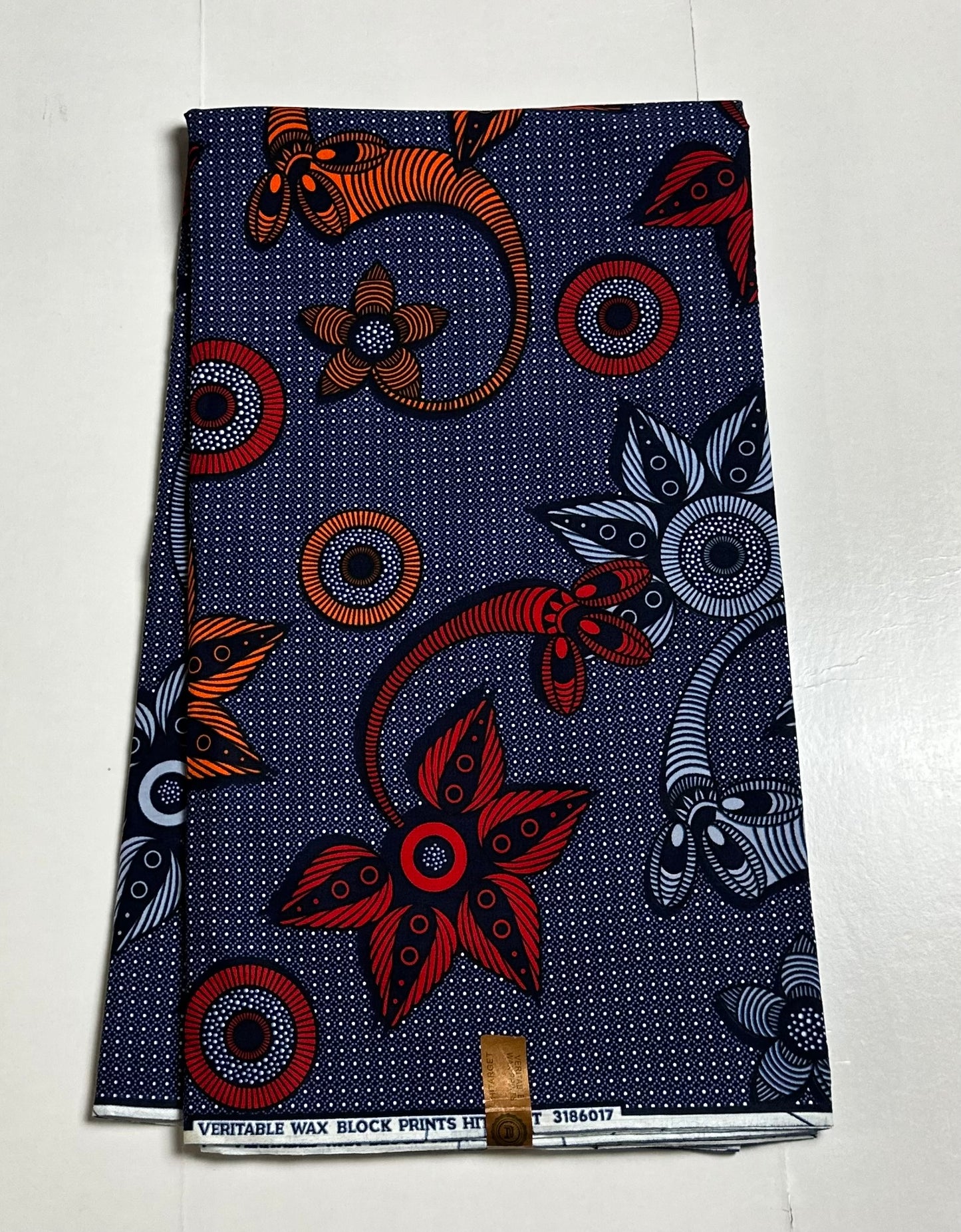 African Print Fabric, Ankara - Blue Fabric