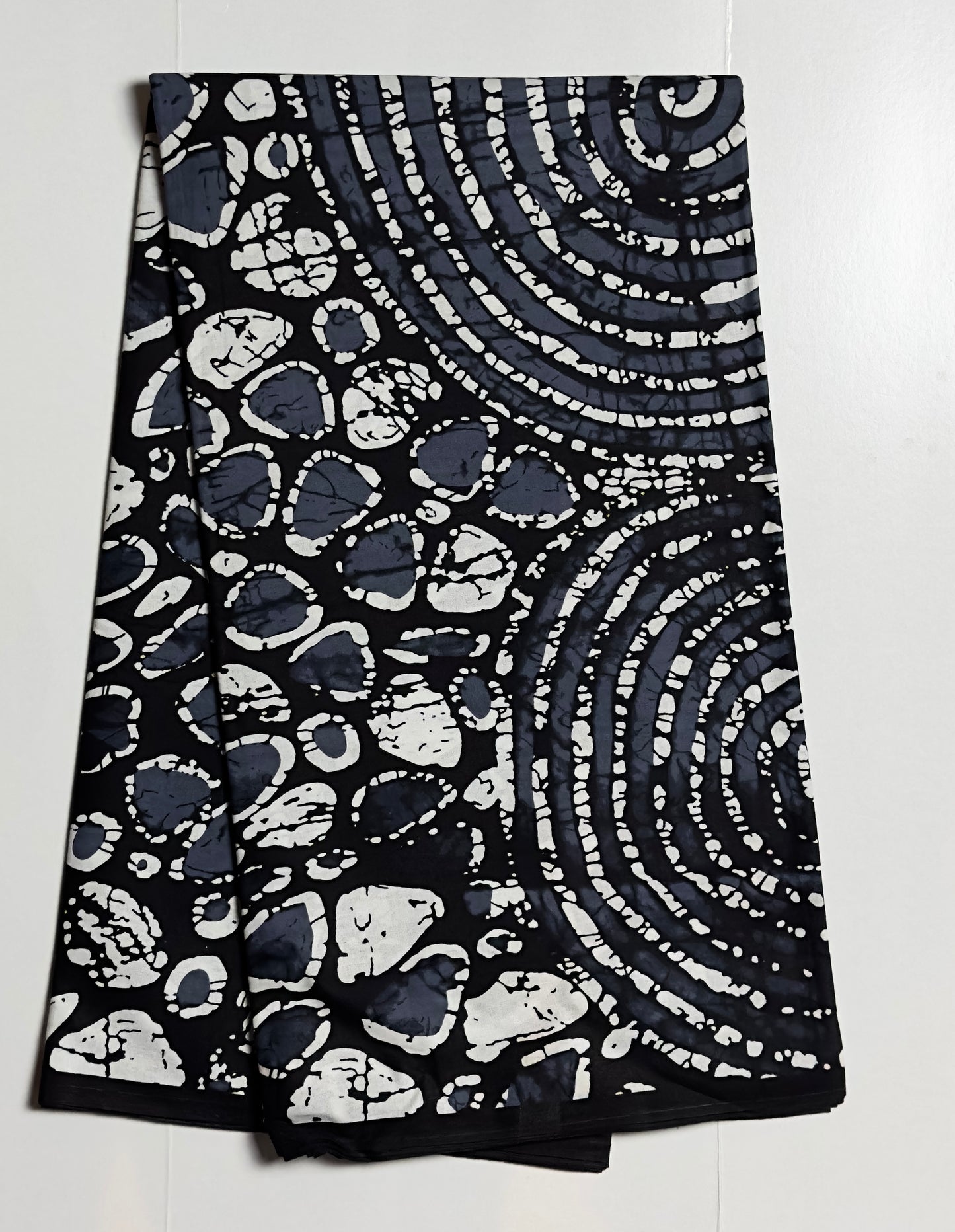 African Print Fabric, Ankara - Monochrome Fabric