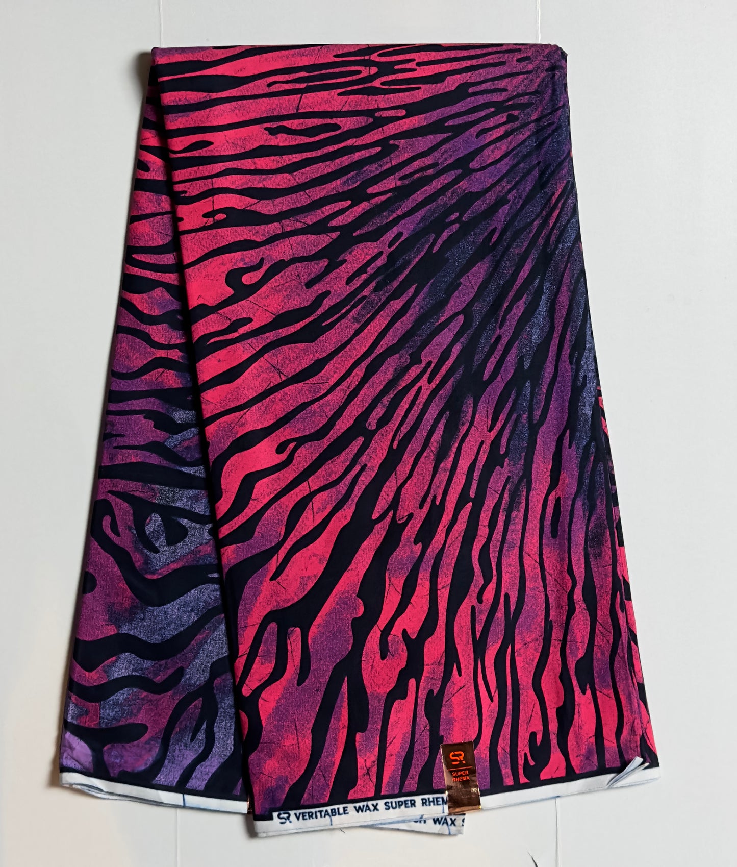 African Print Fabric, Ankara - Pink, Purple Fabric