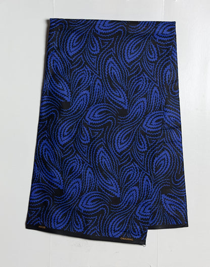 African Print Fabric, Ankara - Blue Fabric