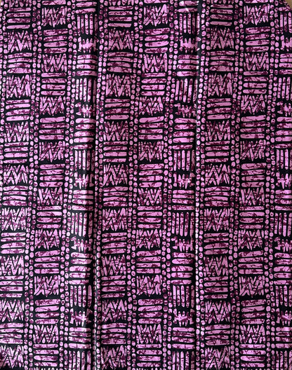 African Print Fabric, Ankara - Purple Fabric