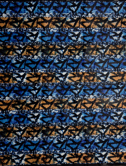 African Print Fabric, Ankara -Blue Fabric