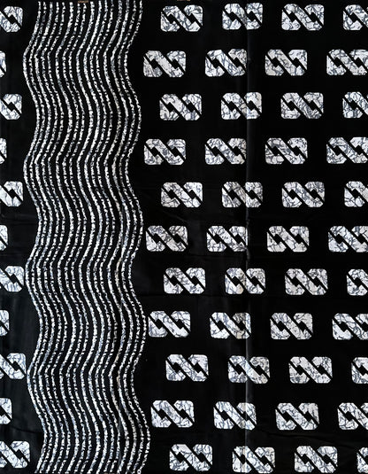 African Print Fabric, Ankara - Monochrome Fabric