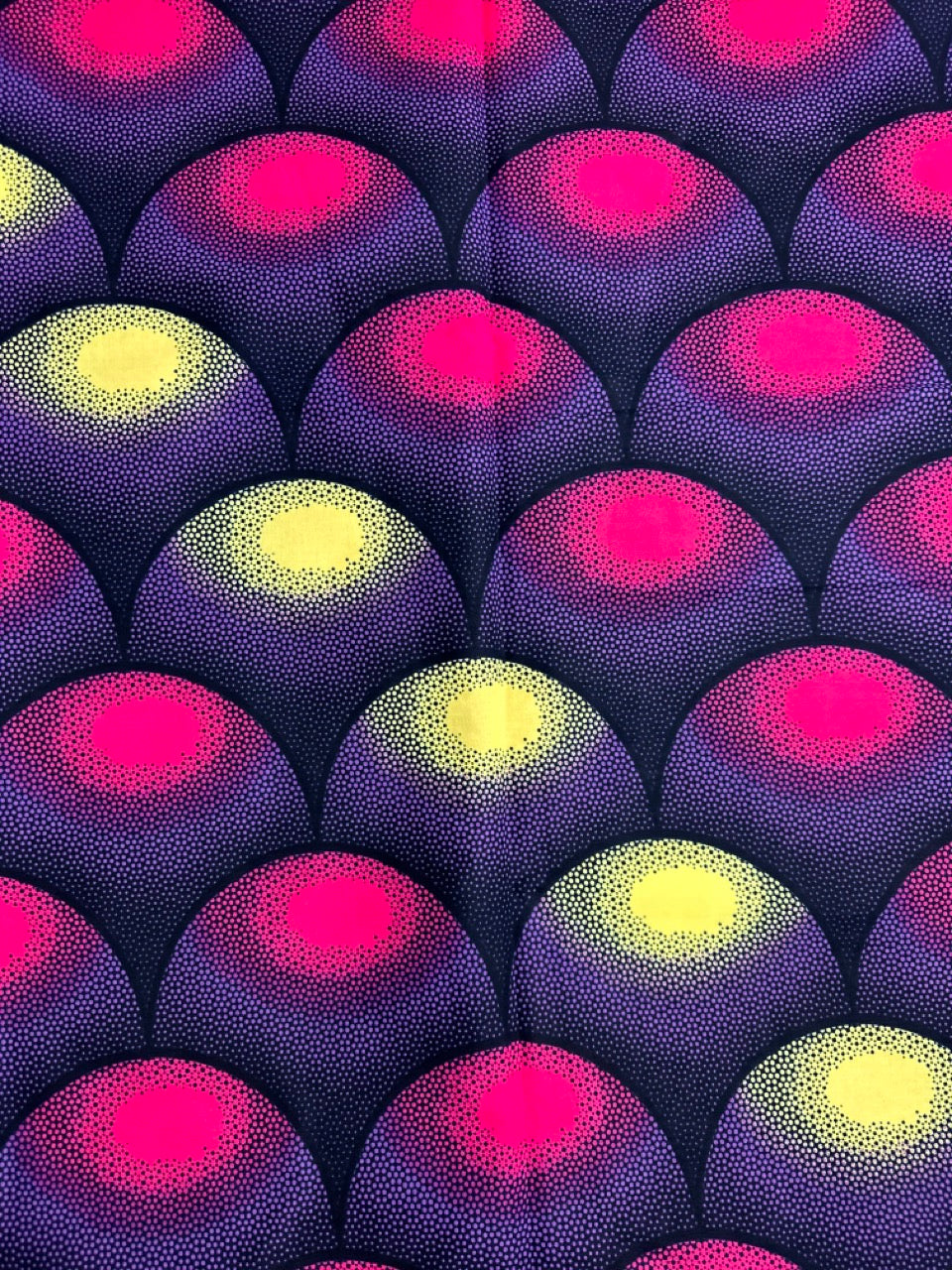 African Print Fabric, Ankara - Purple, Pink, Beige Fabric