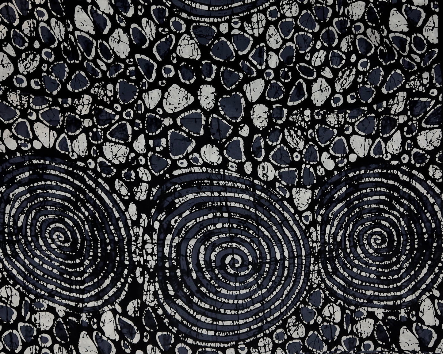 African Print Fabric, Ankara - Monochrome Fabric