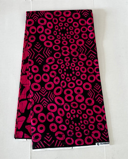 African Print Fabric, Ankara - Pink Fabric