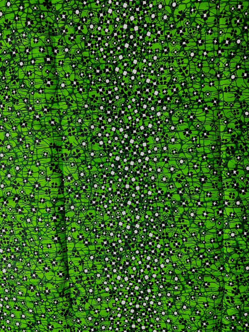African Print Fabric, Ankara - Green Fabric