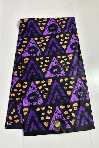 African Print Fabric, Ankara -Purple Fabric