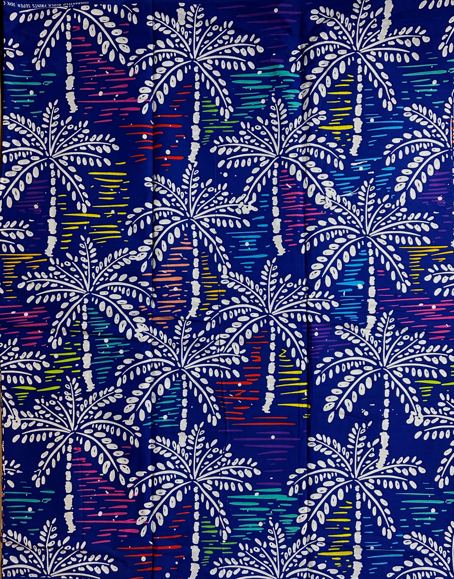 African Print Fabric, Ankara - Blue Fabric